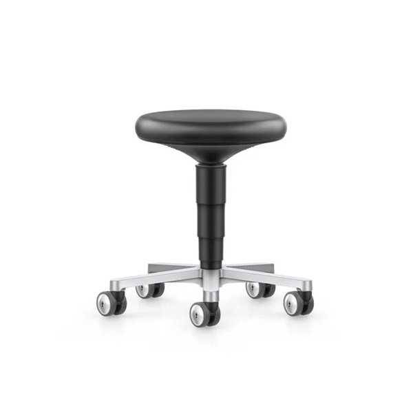 Stool Cleanroom työjakkara - musta keinonahka