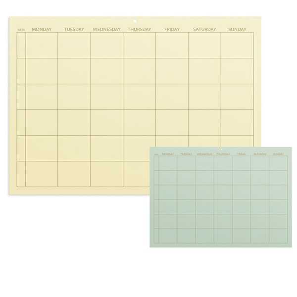 Monthly planner Color 