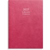 Tuntimuistio A4 sidottu roosa 2027 