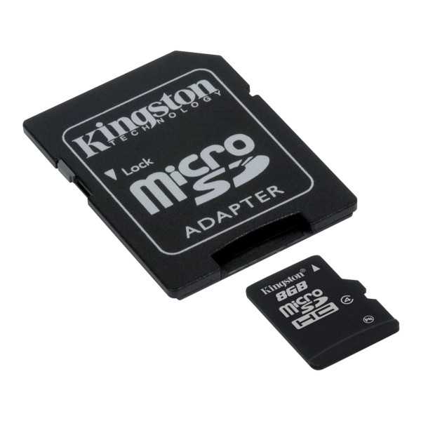Kingston MicroSD HCC 8GB Class 4 muistikortti