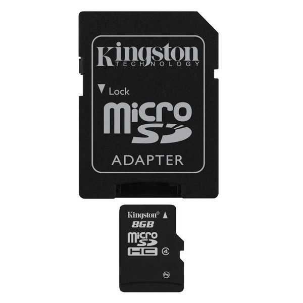 Kingston MicroSD HCC 8GB Class 4 muistikortti