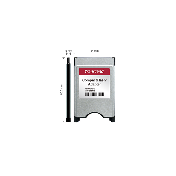 Transcend PCMCIA CompactFlash adapteri