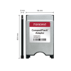 Transcend PCMCIA CompactFlash adapteri