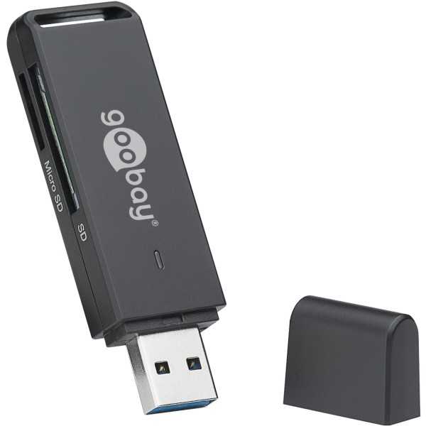 Goobay USB 3.0 MicroSD- ja SD-kortinlukija 