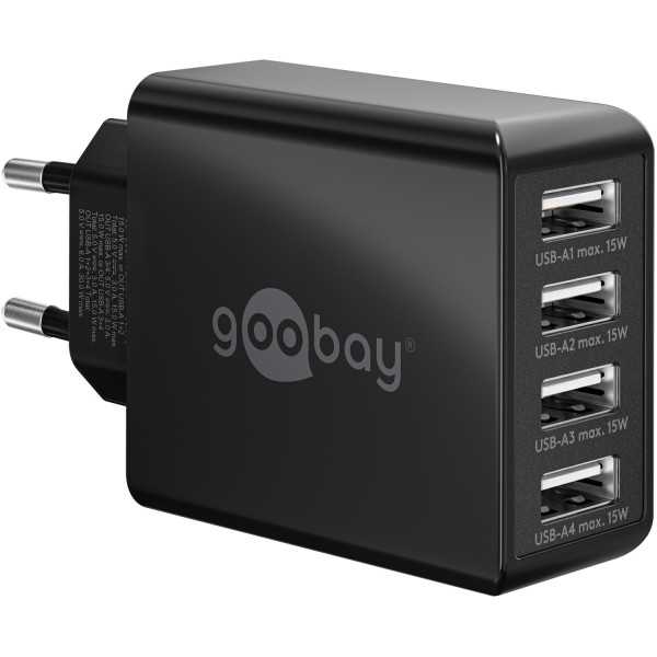 30 W USB-A Multiport Charger black