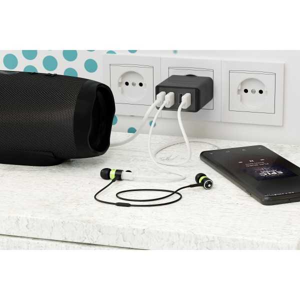 30 W USB-A Multiport Charger black