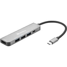Sandberg USB-C HDMI+USB -minitelakka
