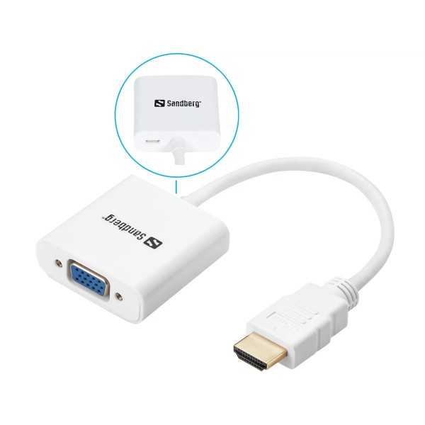 Sandberg HDMI - VGA adapteri