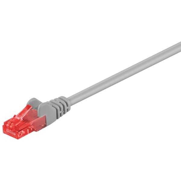 CAT 6 Patch Cable, U/UTP, grey