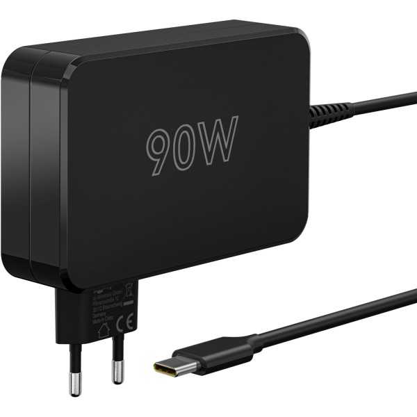 USB-C-laturi kannettaville tietokoneille (90 W) musta