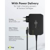 USB-C-laturi kannettaville tietokoneille (90 W) musta