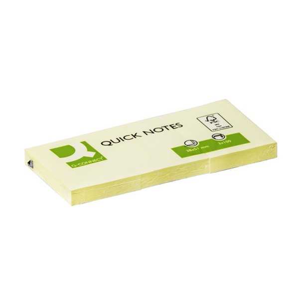 Viestilappu Q-Connect 38X51mm FSC kelt/3