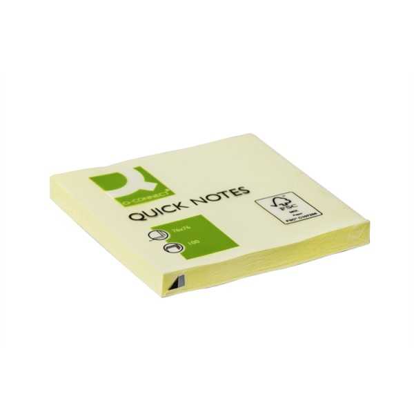Viestilappu Q-Connect 76X76mm FSC kelt. 