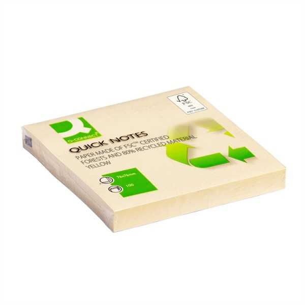 Viestilappu Q-Connect Eko 76X76 mm kelt 