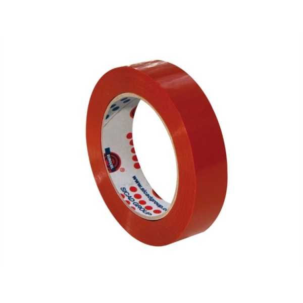 PVC 25MMX66M PUNAINEN PAKKAUSTEIPPI 