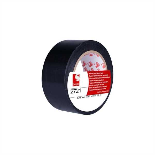 LATTIAMERKINTÄTEIPPI 2721 50MMX33M MUSTA