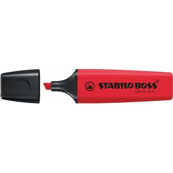 Korostuskynä STABILO BOSS REALRED pun 