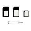 Wave SIM-adapterisarja ja sim-kortin poistotyökalu