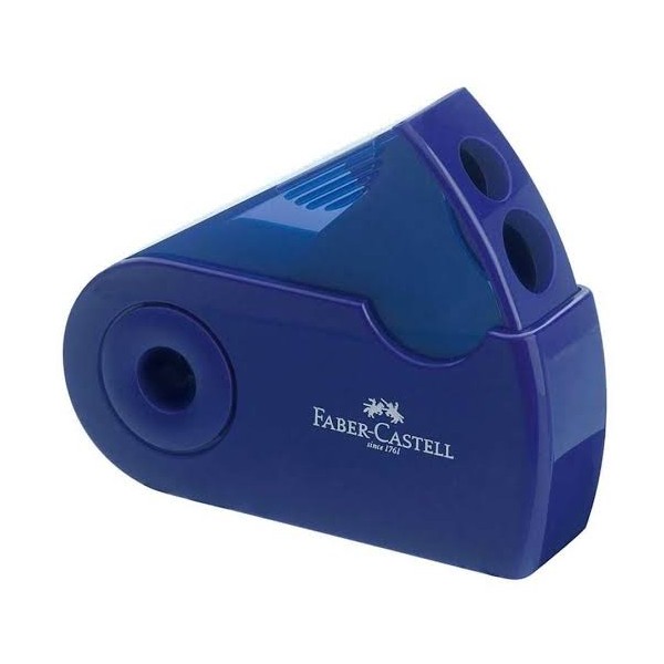 Faber-Castell Sleeve 2-reikäinen teroitin, sininen