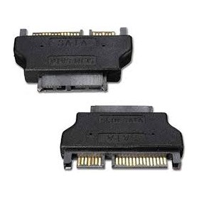 Slim Sata 7 / 15 pin male to Sata female 7+6 pin
