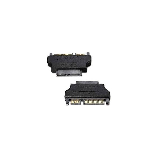 Slim Sata 7 / 15 pin male to Sata female 7+6 pin