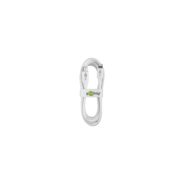 Lightning USB-C Charging and Sync Cable, 1 m, white