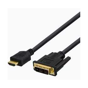 Deltaco HDMI - DVI-D- kaapeli 3 metriä, musta