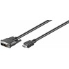 GB HDMI - DVI-D- kaapeli 3 metriä, musta