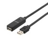 Deltaco USB 2.0 jatkokaapeli, aktiivinen, 10 m
