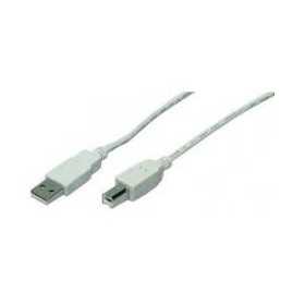 USB-A to USB-B Cable, 1.8 m, grey