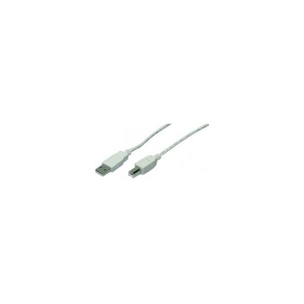 USB-A to USB-B Cable, 1.8 m, grey