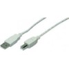 USB-A to USB-B Cable, 1.8 m, grey