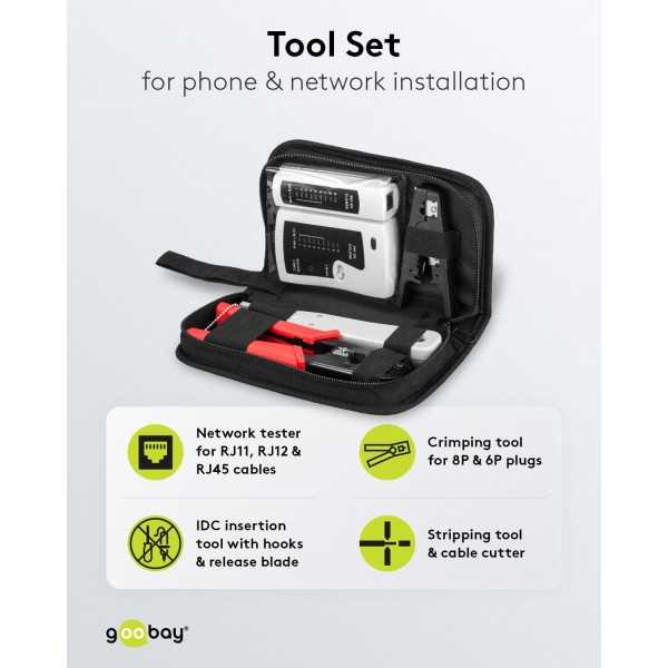 Tool Set for Telephone and Network Installation