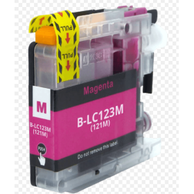Brother LC123M yhteensopiva Magenta mustekasetti