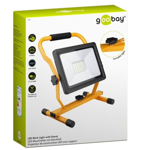 Goobay 50 W LED-työvalo jalustalla