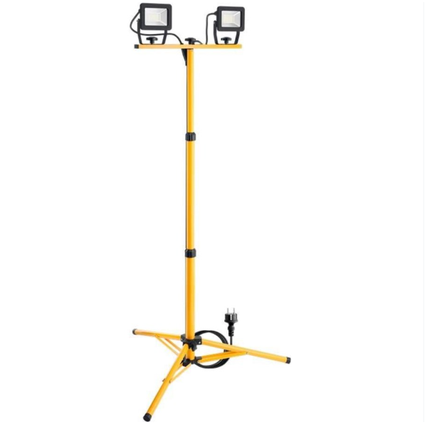Goobay 57845 LED-työvalo teleskooppijalustalla, 2 × 20 W