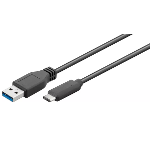 USB 3.1 type C - USB 3.0 A uros kaapeli, 50 cm (56