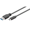 USB 3.1 type C - USB 3.0 A uros kaapeli, 50 cm (56