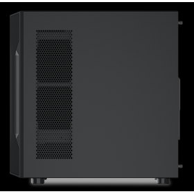 SAMA S40 Black ATX-miditornikotelo, 4 × ARGB