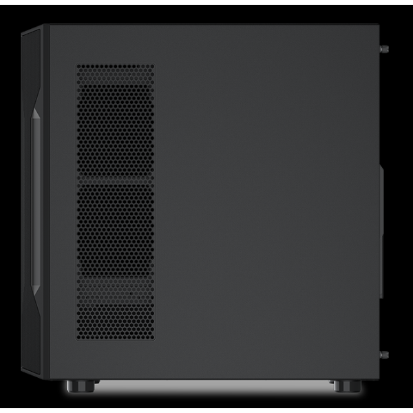 SAMA S40 Black ATX-miditornikotelo, 4 × ARGB