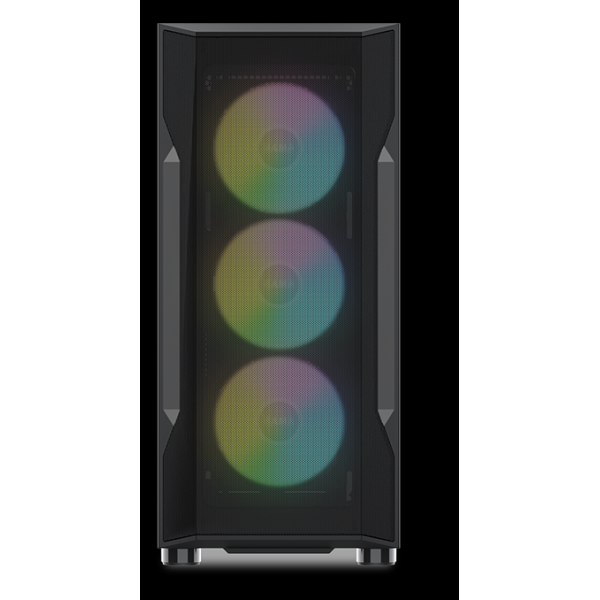 SAMA S40 Black ATX-miditornikotelo, 4 × ARGB