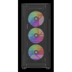 SAMA S40 Black ATX-miditornikotelo, 4 × ARGB