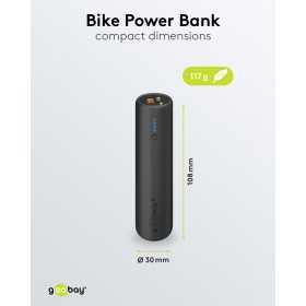 Pyörään kiinnitettävä varavirtalähde 5 000 mAh