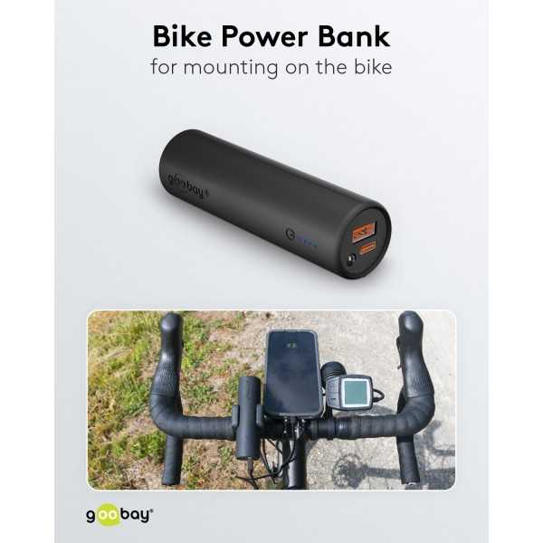 Pyörään kiinnitettävä varavirtalähde 5 000 mAh