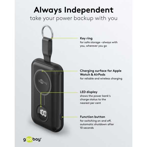 Langaton varavirtalähde Apple Watchille 2 500 mAh