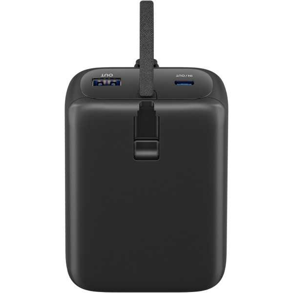 Varavirtalähde 20 000 mAh sisäänrakennetulla USB-C-kaapelilla