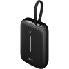 Varavirtalähde 10 000 mAh, sisäänrakennetulla USB-C-kaapelilla