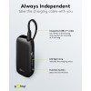 Varavirtalähde 5 000 mAh, jossa sisäänrakennettu USB-C-kaapeli
