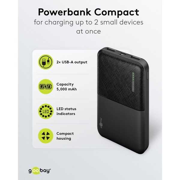 Power Bank 5,000 mAh