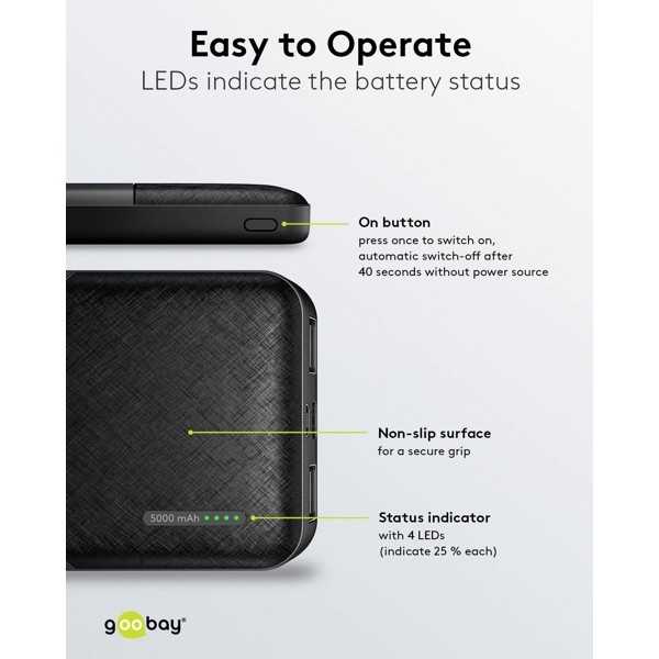 Power Bank 5,000 mAh